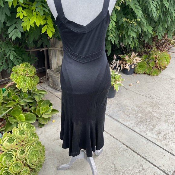 Diane Von Furstenburg Black Dress Size 6 - Picture 4 of 9